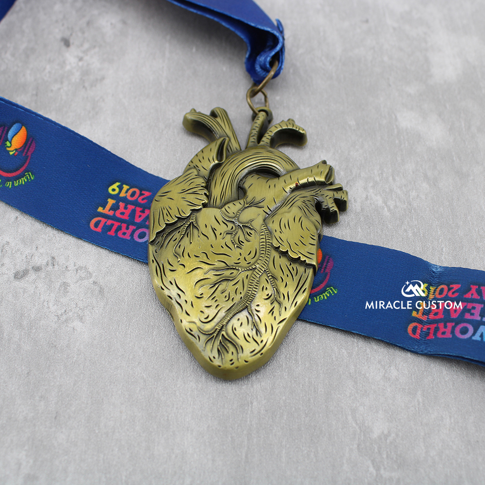 Custom Malaysia World Heart Day 2019 5km Run Medals