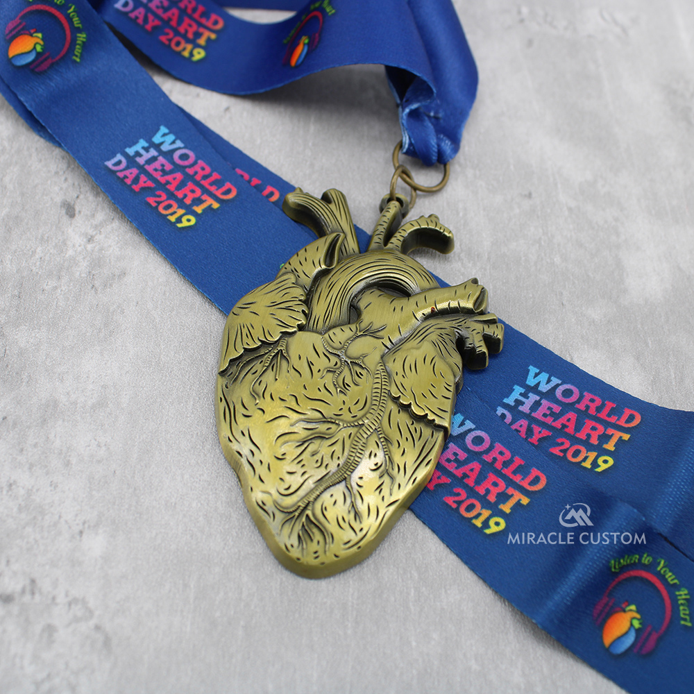 Custom Malaysia World Heart Day 2019 5km Run Medals