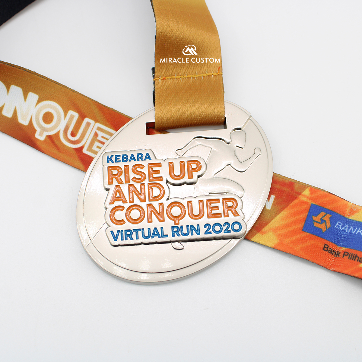 Cusotm KEBARA Rise Up and Conquer Virtual Run Medals