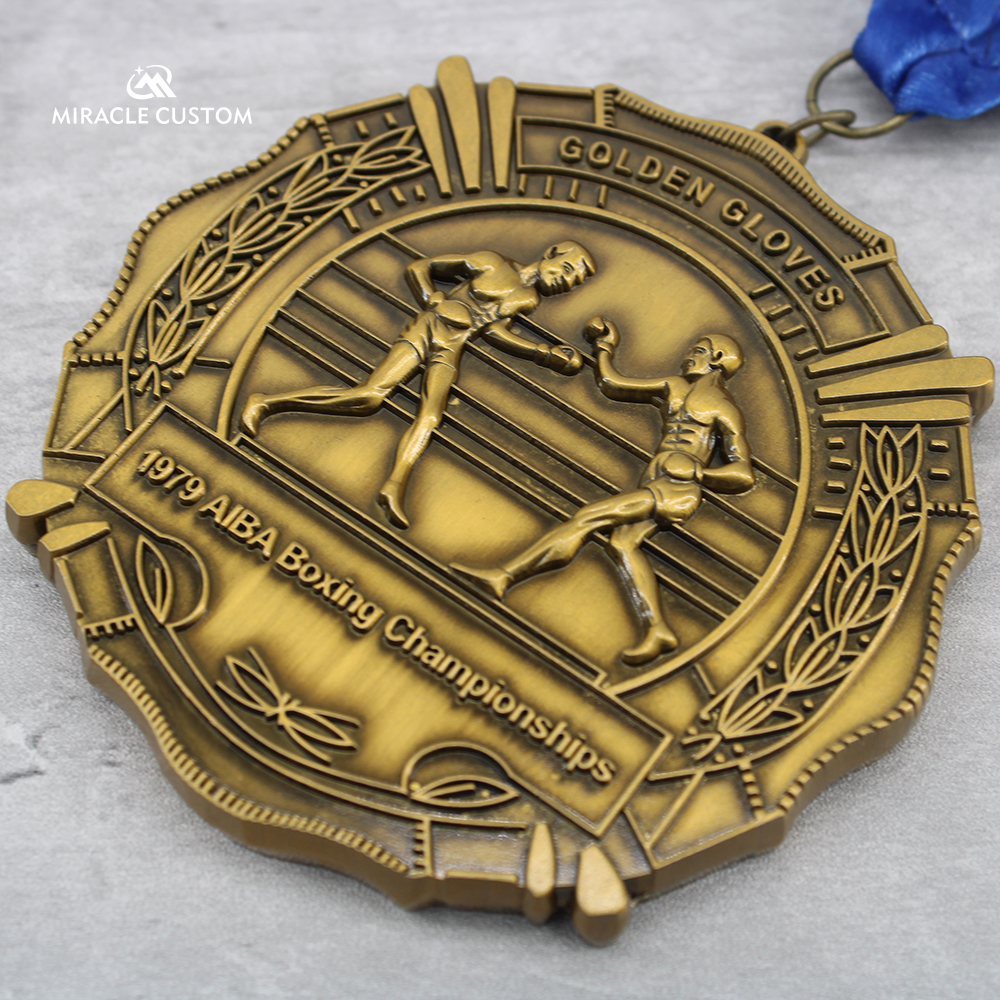 custom boxing championship medals