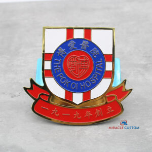 Custom Car Emblem and Badges Enamel logo with screw