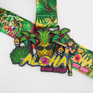 Custom Aloha Run 2020 Finisher Medals
