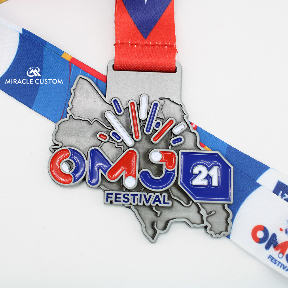 Custom OMJ Festival 2021 Fun Ride Medals