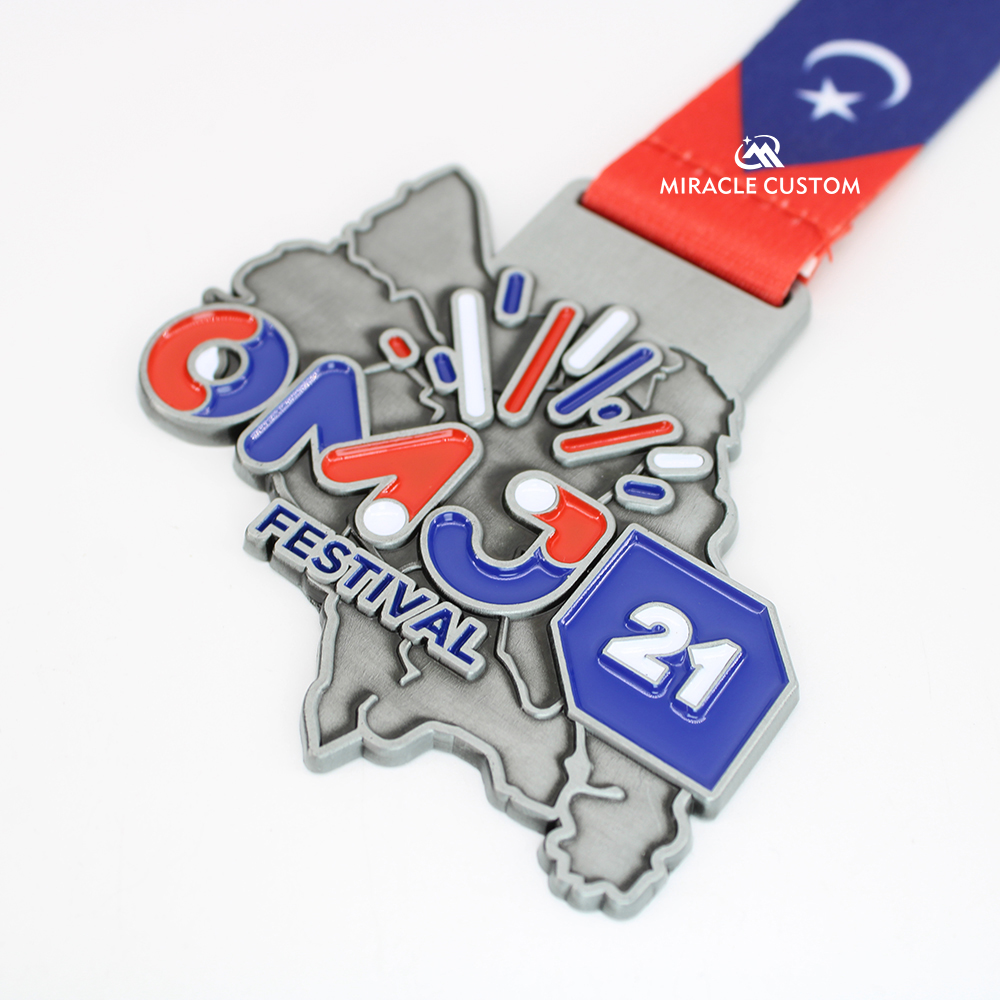 Custom OMJ Festival 2021 Fun Ride Medals