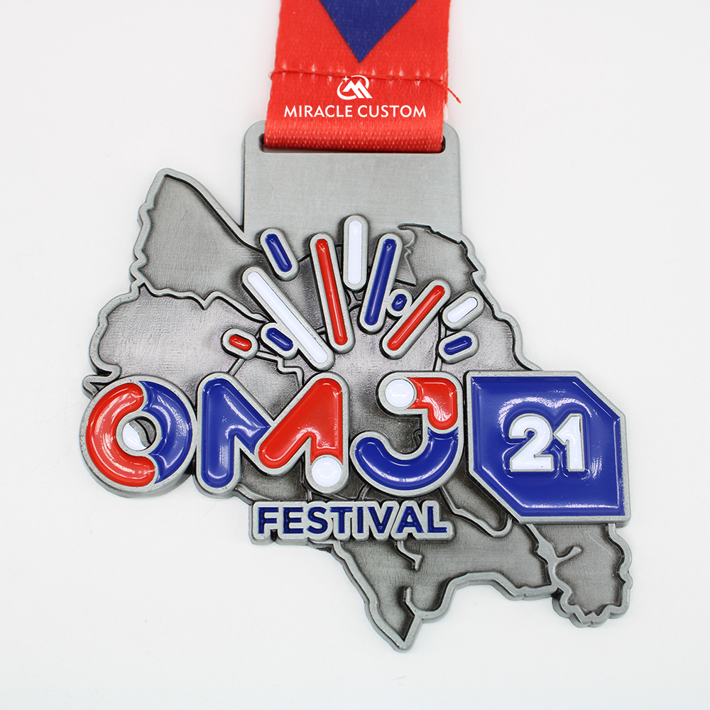 Custom OMJ Festival 2021 Fun Ride Medals