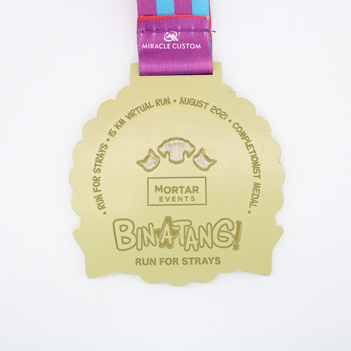 custom run for strays fun run sports medals