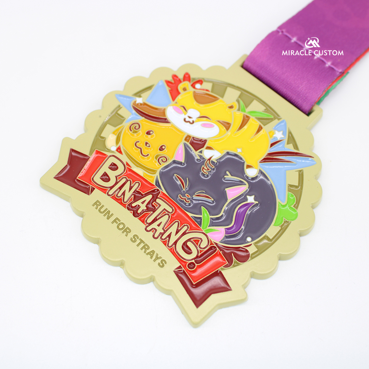 custom run for strays fun run sports medals