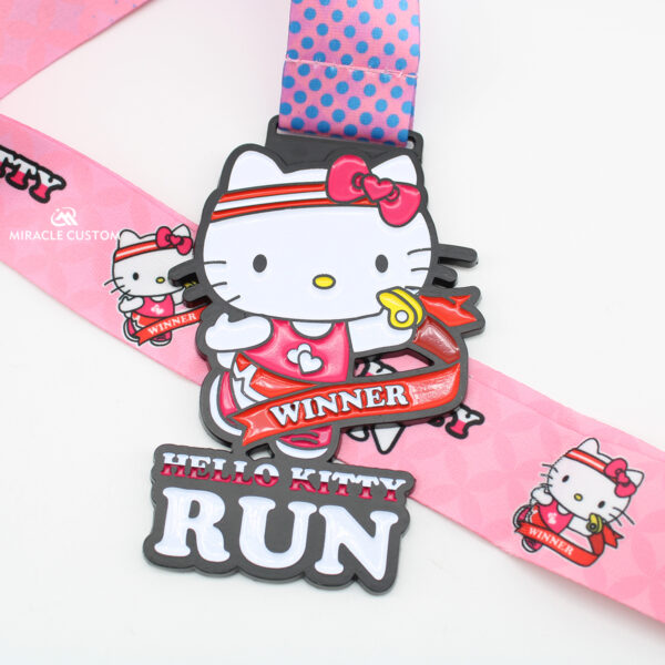 Bespoke Hello Kitty Fun Run medals