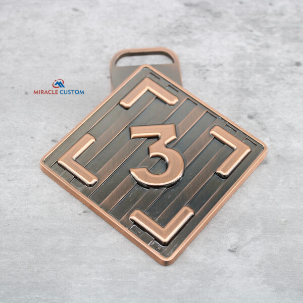 Custom 3D Medals Antique Copper Finish Medals