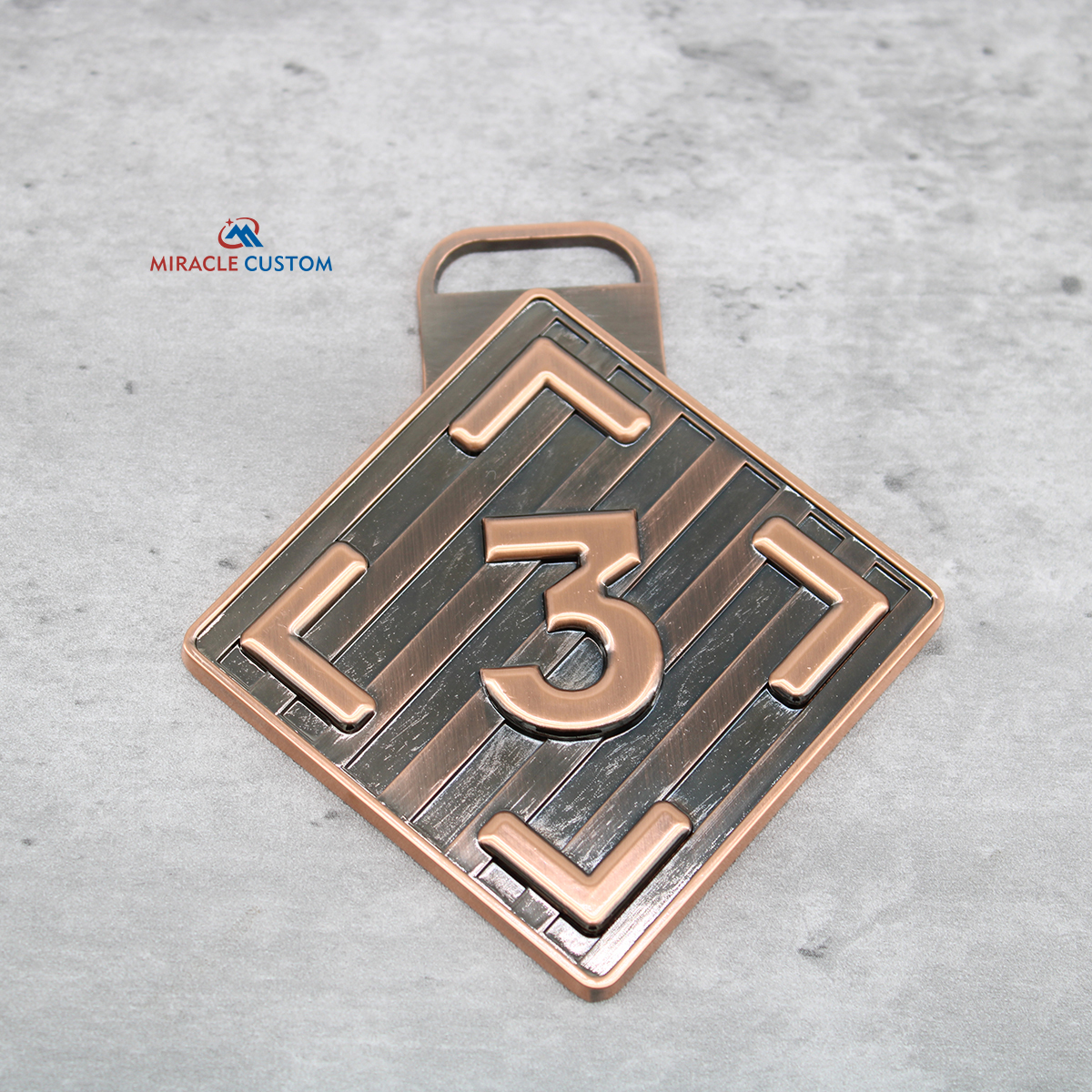 Custom 3D Medals Antique Copper Finish Medals