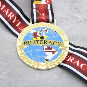 Custom state of maryland biliteracy Commemorative Medal