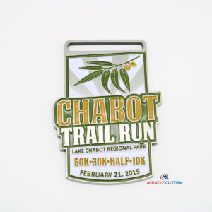 Custom Lake Chabot Trail Run Enamel Sports Medals