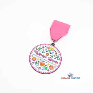 Custom Soft Enamel Fiesta Medals with Black Finish