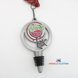 Custom Team One Wine Run Sports Medals