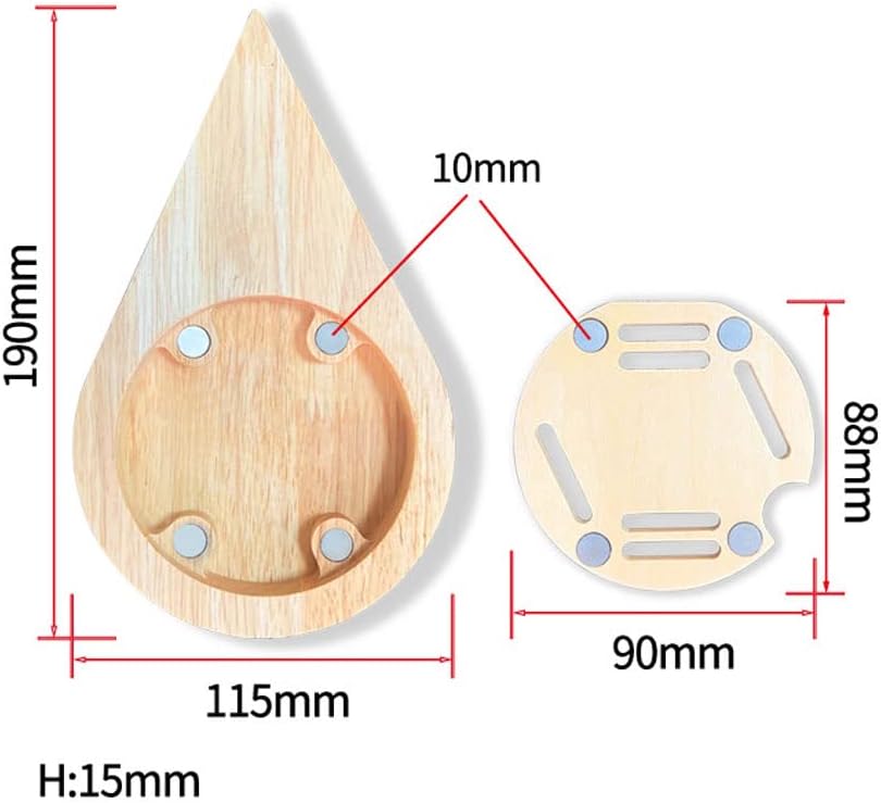 Wholesale Teardrop Shaped Medal Holder Pine Wood