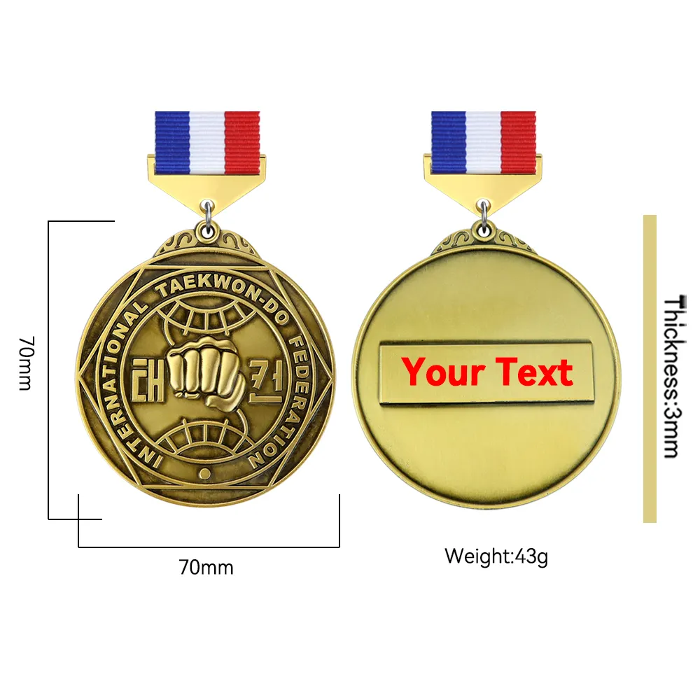 Wholesale Taekwondo Medals Kickboxing Medals