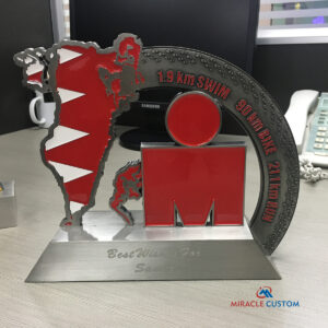 Custom Iron Man Triathlon Awards Trophy