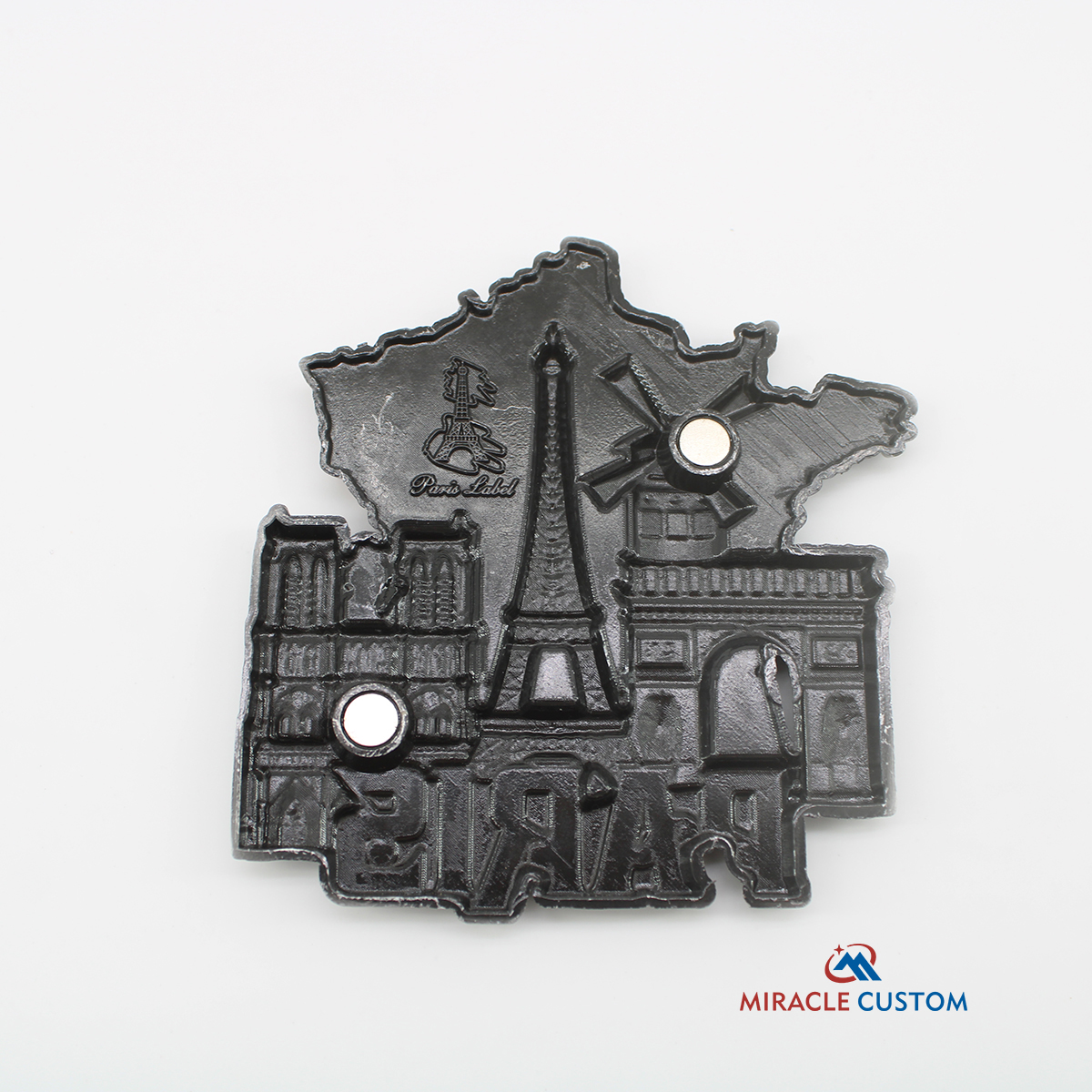 Custom 3D Paris Metal Fridge Magnet Souvenir Gift 
