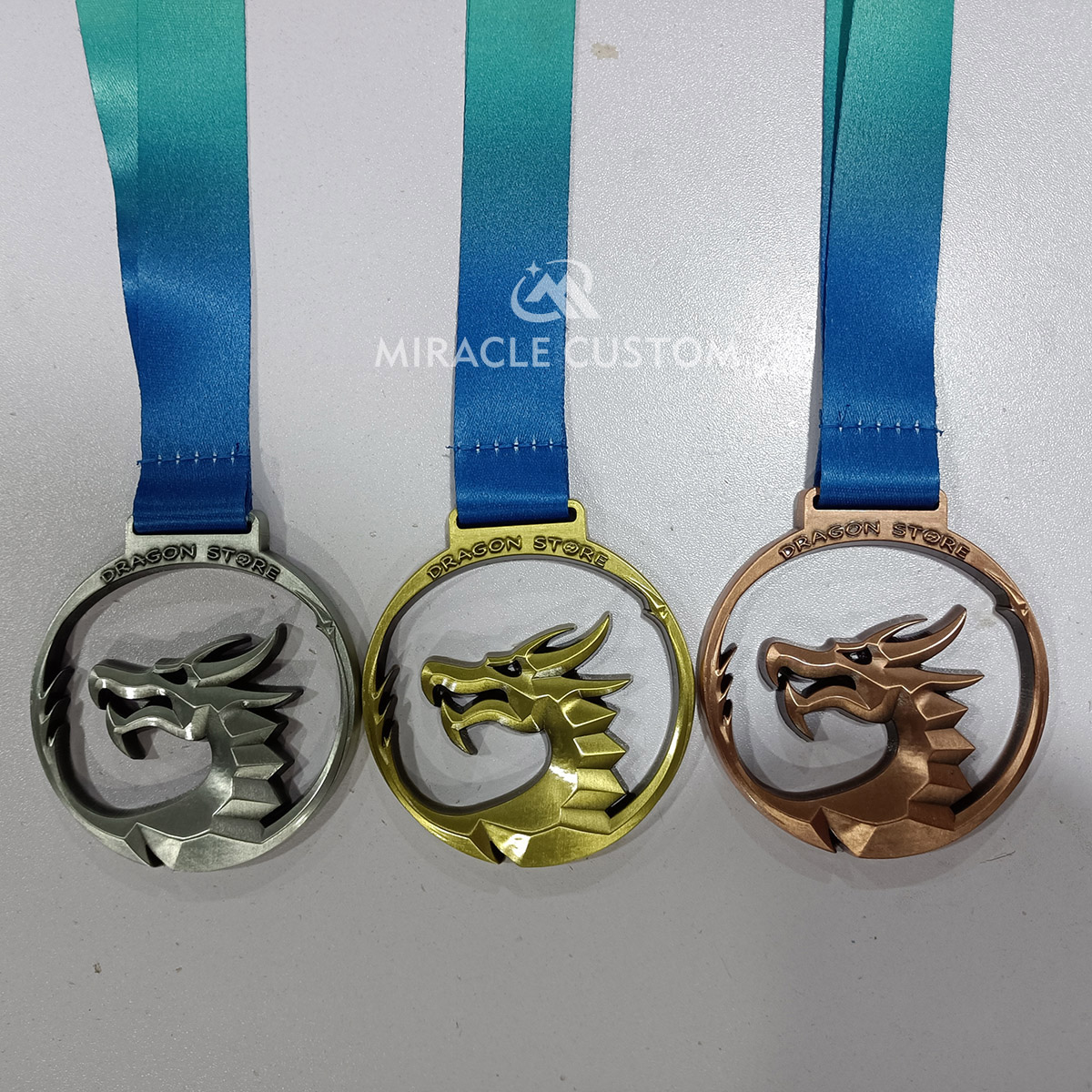 Custom Hollowed out Dragon Sports Medals