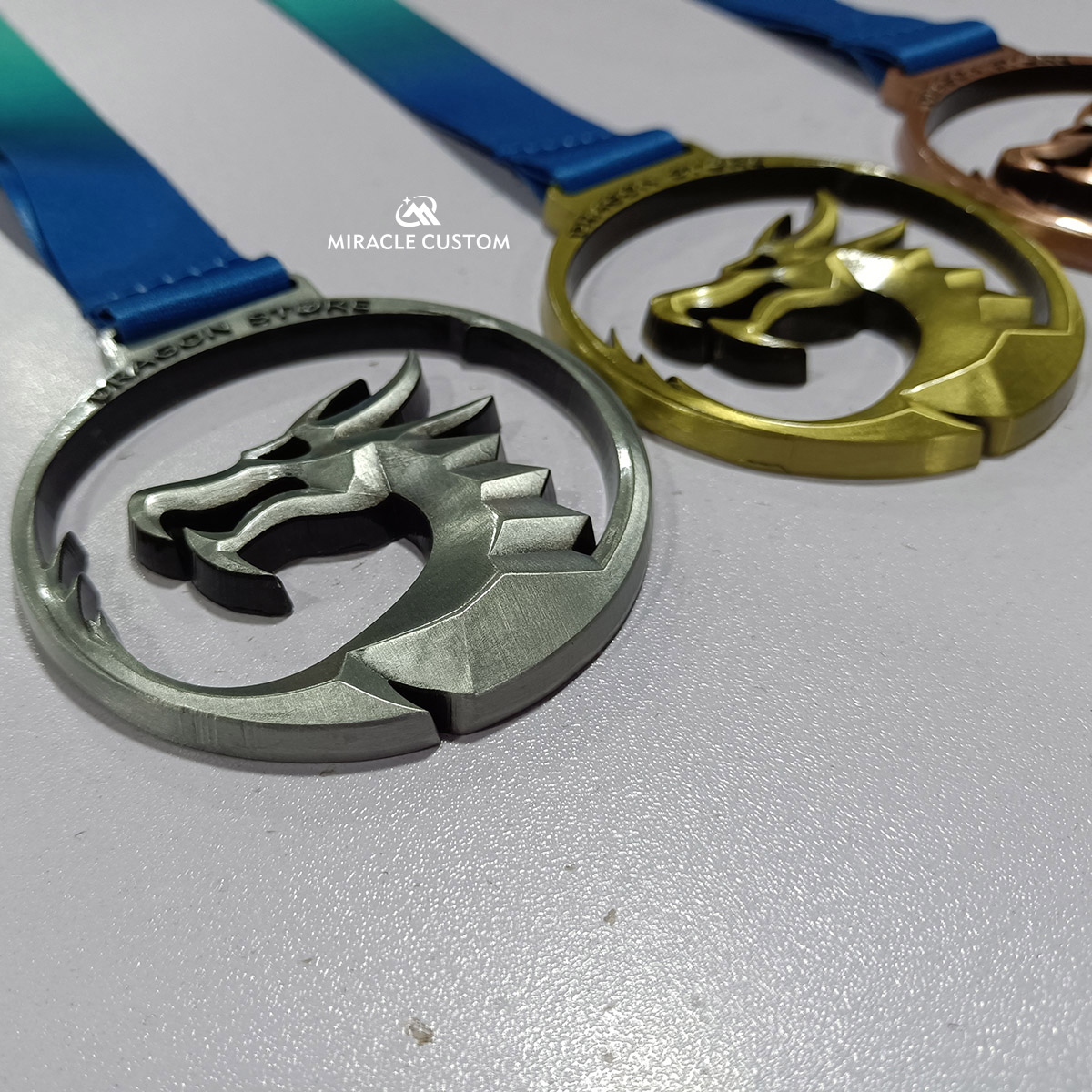 Custom Hollowed out Dragon Sports Medals