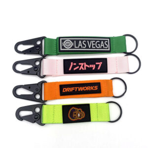 Carabiner Keychain with Polyester Strap Custom Imprinted