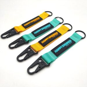 Custom Carabiner Keychains Custom Logo Short Lanyard