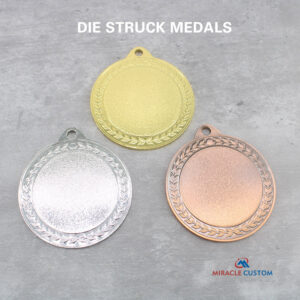 Wholesale Die Struck Iron Medals with Shiny Finish