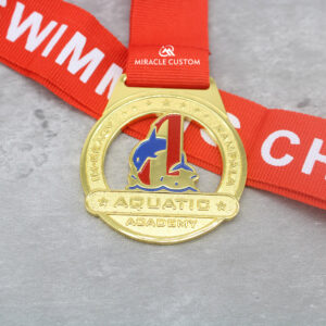 Custom Die Struck Aquatic Swim Medals