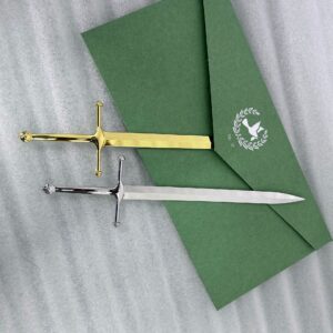 Wholesale Shiny Silver Trim Excalibur Letter Opener