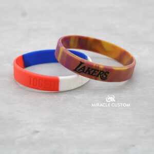 Custom Segmented Silicone Wristbands