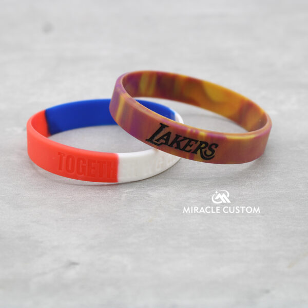 Custom Segmented Silicone Wristbands