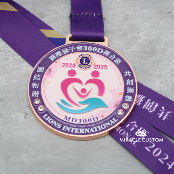 Custom Lions International Charity Run Medals
