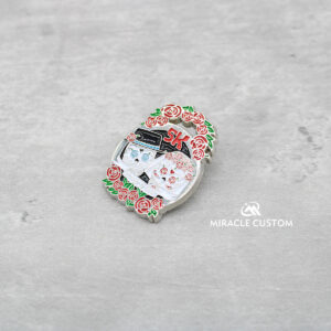 Custom Glitter Enamel Pins