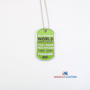Custom World Champion Finisher Metal Dog Tag