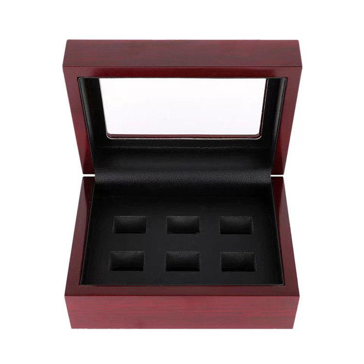 Championship Ring Display Box 6 Slot Box