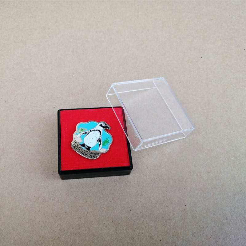 Custom Die Struck Pins With Plastic Box